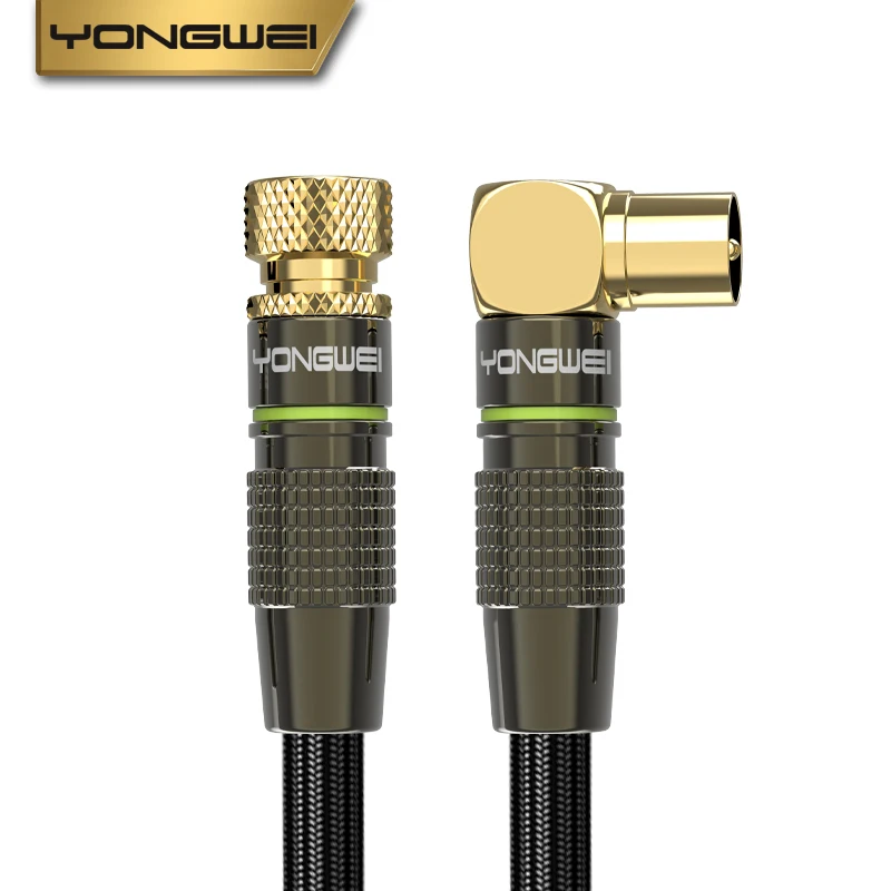 YONGWEI-cable de TV HD, cable cerrado de cabeza RF de rosca británica, cable de decodificador de pared, cable de señal de antena de TV - imagen 2