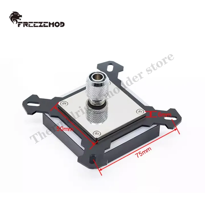 FREEZEMOD RGB CPU bloque de agua para Intel 1700 1800, marco de Metal + cubierta acrílica, Aurora 5V ARGB SYNC, INTEL-PK5E - imagen 5