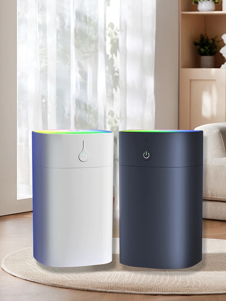 Pequeño humidificador de taza de luz de color cuadrado, puede cambiar la forma de pulverización, pequeño humidificador portátil, adecuado para escritorio/coche - imagen 5