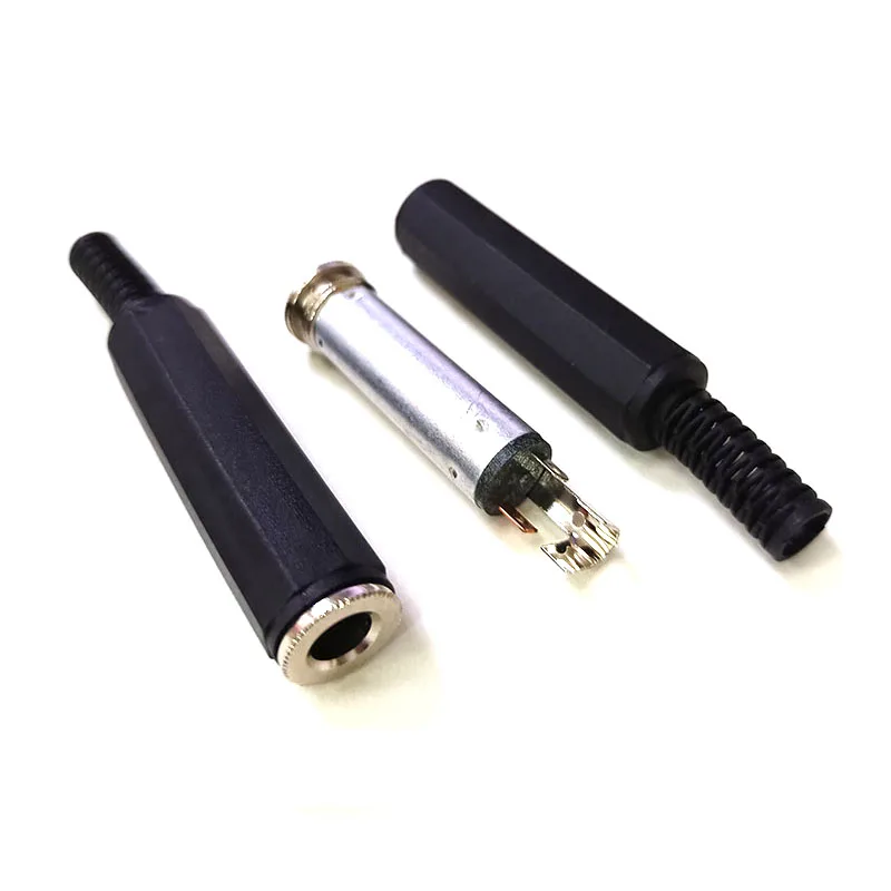 Conector de Audio mono estéreo de 6,35mm, 2 polos, 3 polos, conector hembra de 6,5mm, conector de micrófono de Audio, tipo de soldadura soldado - imagen 3