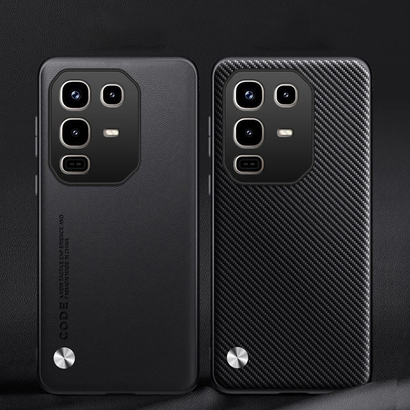 Funda de cuero para Infinix Note 50 Pro 4G, protección de silicona de fibra de carbono, funda dura a prueba de golpes para teléfono InfinixNote50Pro X6855 - imagen 5