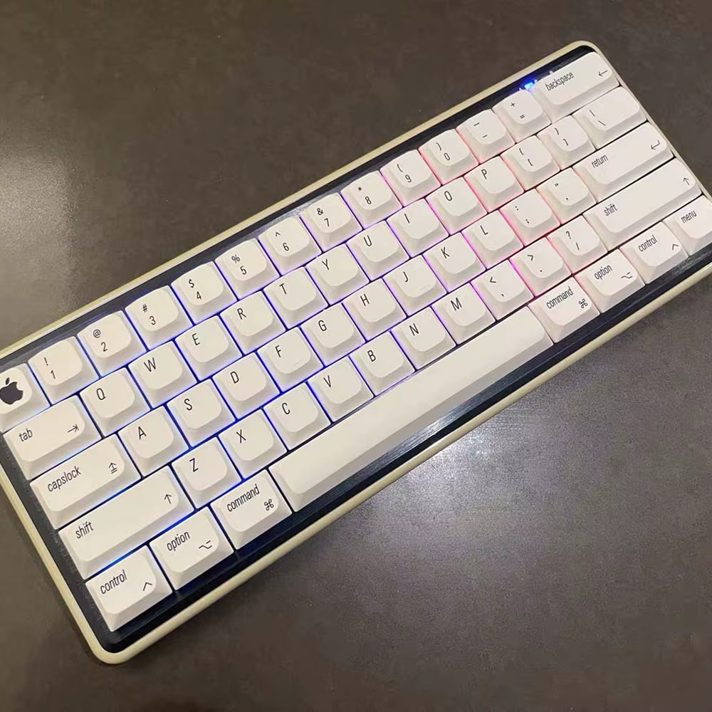 Teclado mecánico ultradelgado de bajo perfil para MAC PBT, teclas MX, 126 teclas, compatible con 64/68/75/87/98 - imagen 3