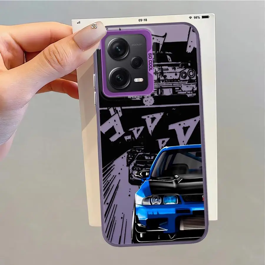 Funda trasera de teléfono japonesa Drift Car para Xiaomi Redmi 10C 12C 13C K60 14C A1 A2 Plus 9C 9T A5 - imagen 2