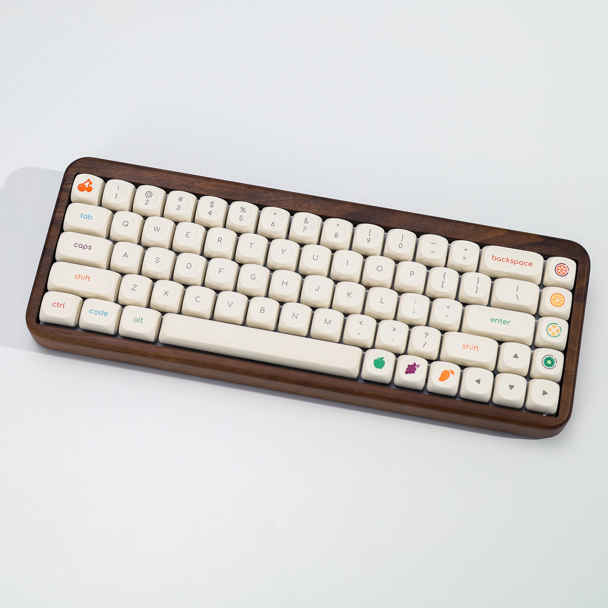 KBDiy Froyo Keycap estilo minimalista KOA perfil Alice Split Space PBT ISO teclas para 60 Wooting Teclado mecánico Gaming Aula - imagen 5