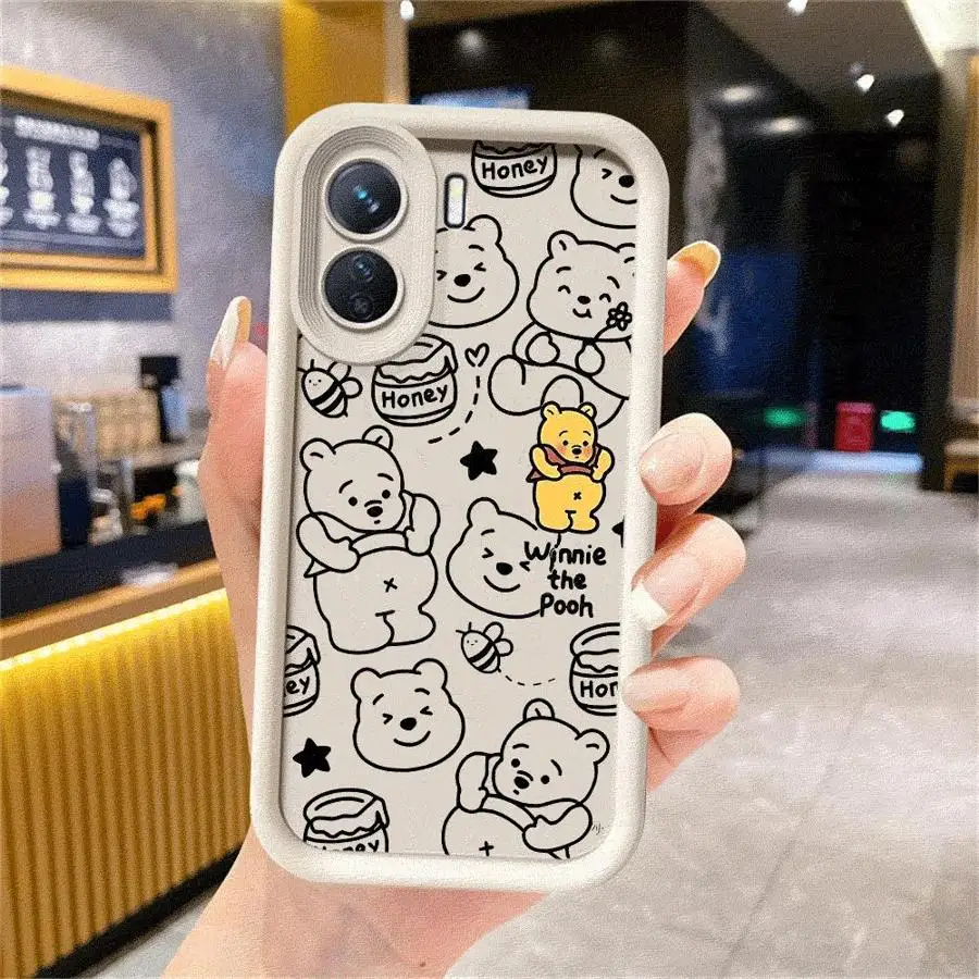 Funda de teléfono de oso de dibujos animados de Disney para Redmi Note 10, 12, 13, 4G, 5G, 10S, 10Pro, 11, 11S, 11, 12, 13, Pro4G, 5G, 11, 12, 13ProPlus5G, 12S - imagen 2