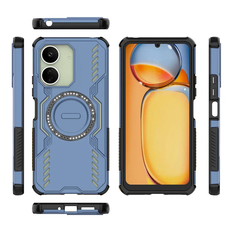 Para Xiaomi Redmi 13C Funda Redmi 13C Funda disipación de calor carga inalámbrica magnética Fundas protectoras para teléfono en Redmi 13C Funda - imagen 3