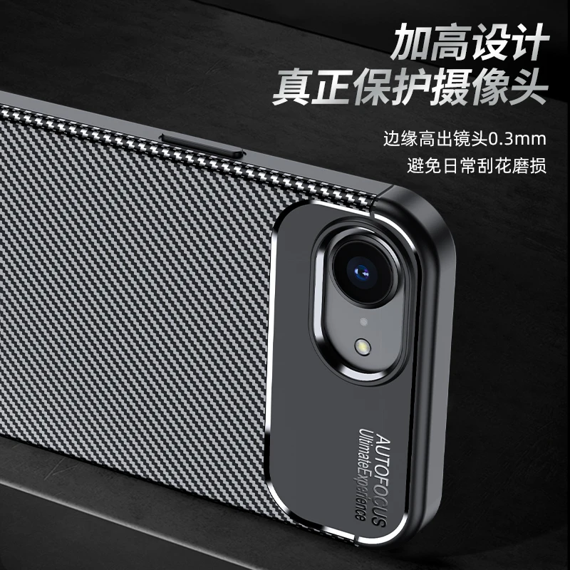 Para iPhone 16e funda para iPhone 16e funda de goma de silicona lujosa TPU funda protectora para teléfono para iPhone 16 e funda a prueba de golpes - imagen 3