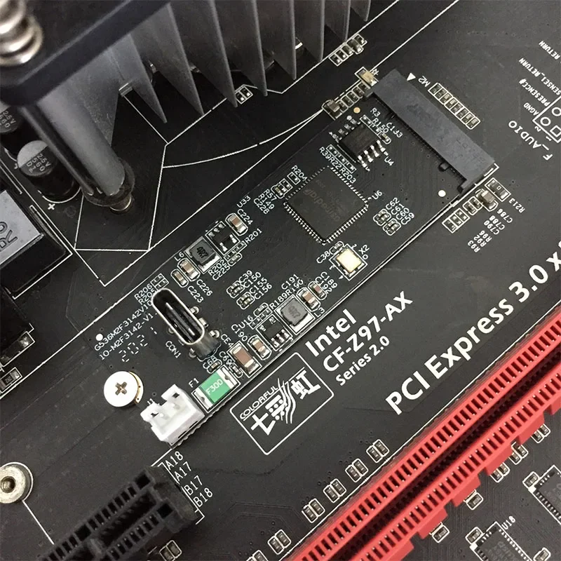 M.2 B + M llave a USB C 3,2 Gen2 10 GB/S interfaz tipo C convertidor de expansión tarjeta controladora NGFF B M clave a USB 22x60 Chip ASM3124 - imagen 5