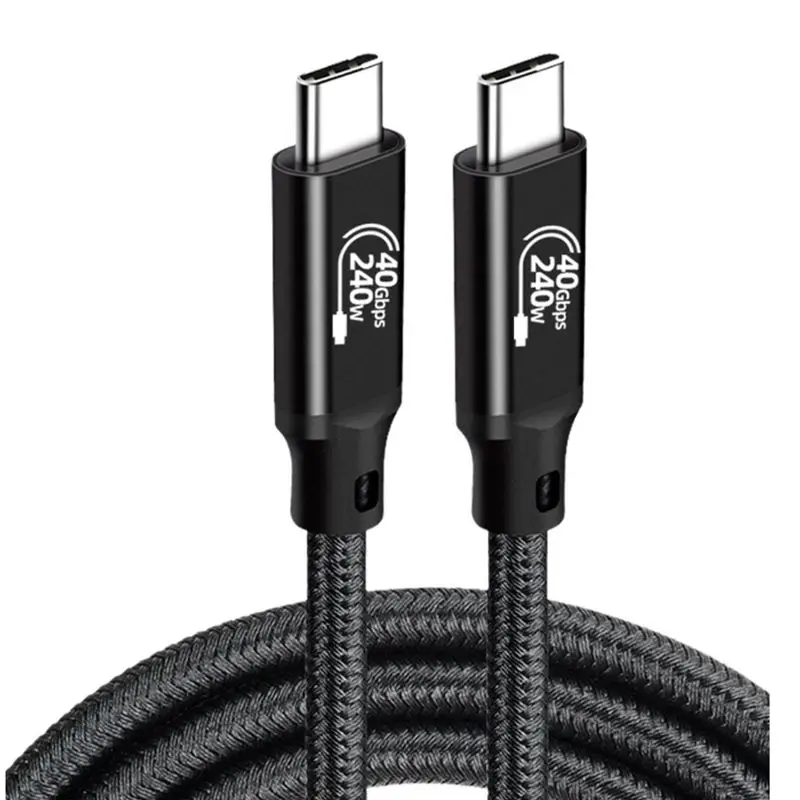 Cable USB 4 de 2m, 40Gbps, Cable USB C a USB C de 240W, carga rápida, 8K, 5K, 60Hz, vídeo, grafeno, Compatible con portátil Thunderbolt 3/4 GEN3 - imagen 3