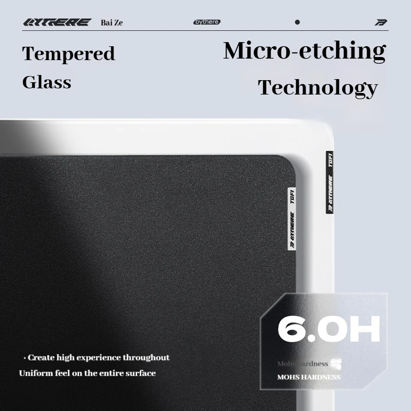 Bytheratgf1 Alfombrilla de ratón de vidrio templado micrograbado Fps Gaming Ow Pubg Apex Alfombrilla de ratón para juegos profesional antiincrustante impermeable - imagen 2