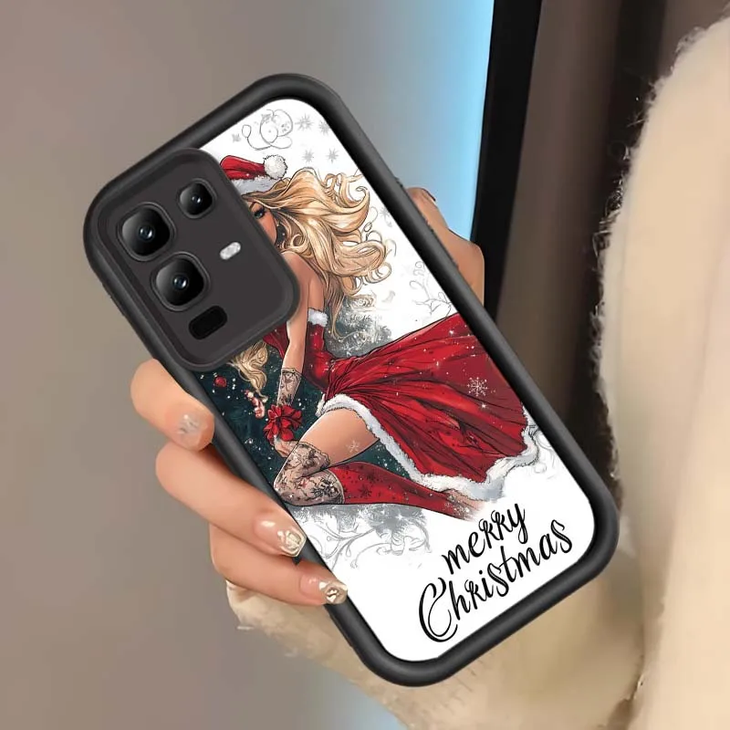 Funda con patrón navideño para niñas, funda para teléfono Infinix Note 12 G96 2023 30 40 50 40S 50X VIP Pro Plus 5G Eye Ladder - imagen 3