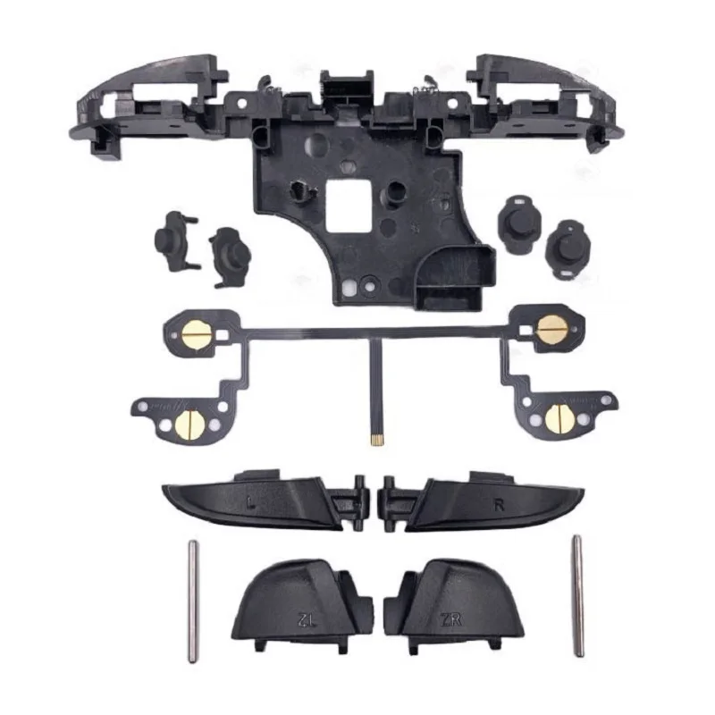 Botones izquierdo y derecho LR ZL ZR con película conductora y soporte de repuesto para Nintendo Switch Pro, controlador NS, 1 Juego