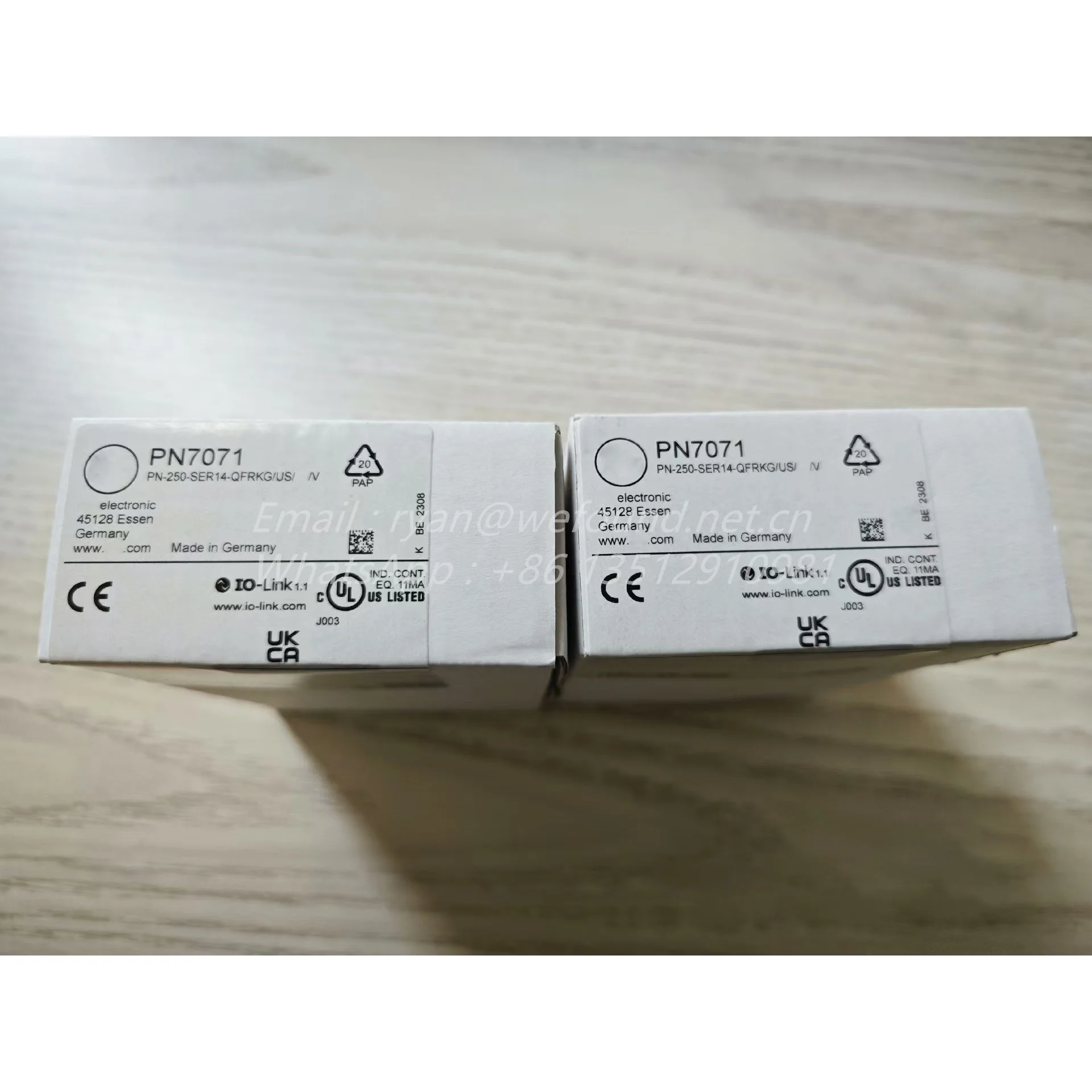 PN7071 para sensor de presión IFM con pantalla, PN-250-SER14-QFRKG/US/ /V - imagen 2