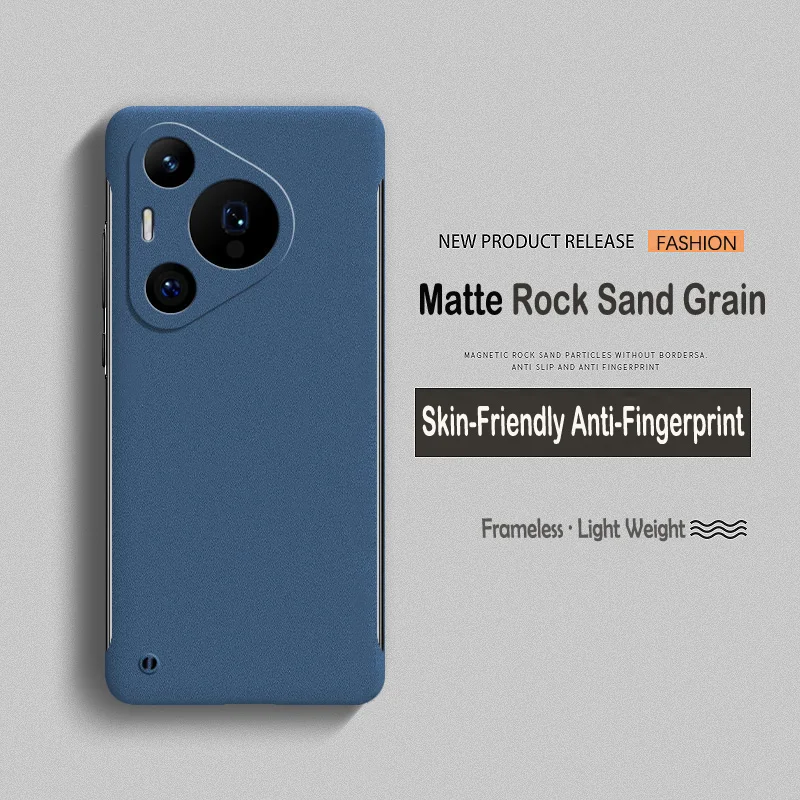 Funda ultrafina sin marco de piel esmerilada mate de lujo para Huawei Puro 70 Pro cubierta trasera de protección de lente dura - imagen 2