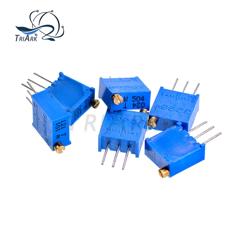 10 ~ 50 Uds 3296W potenciómetro resistencia ajustable de precisión 100 200 101 201 501 1K 2K 3K 5K 10K 25K 30K 50K 100K 250K 500K 2M - imagen 2