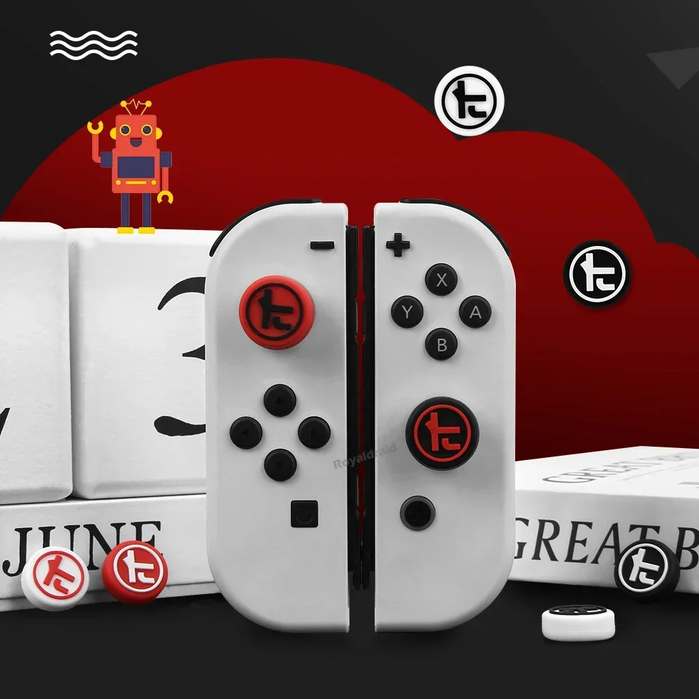 TA Thumb Stick Grip Caps para NS Switch OLED/Switch/Lite Joystick, cubierta protectora de silicona, funda de almacenamiento de tarjetas de juego, nuevo - imagen 3