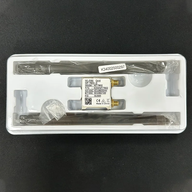 Módulo Wifi MT7902 tarjeta de red Wi-Fi 6E M.2 2,4 GHz/5GHz/6GHz tarjeta inalámbrica Bluetooth 5,2 placa base B760 B350 B450 B550 B650 - imagen 3