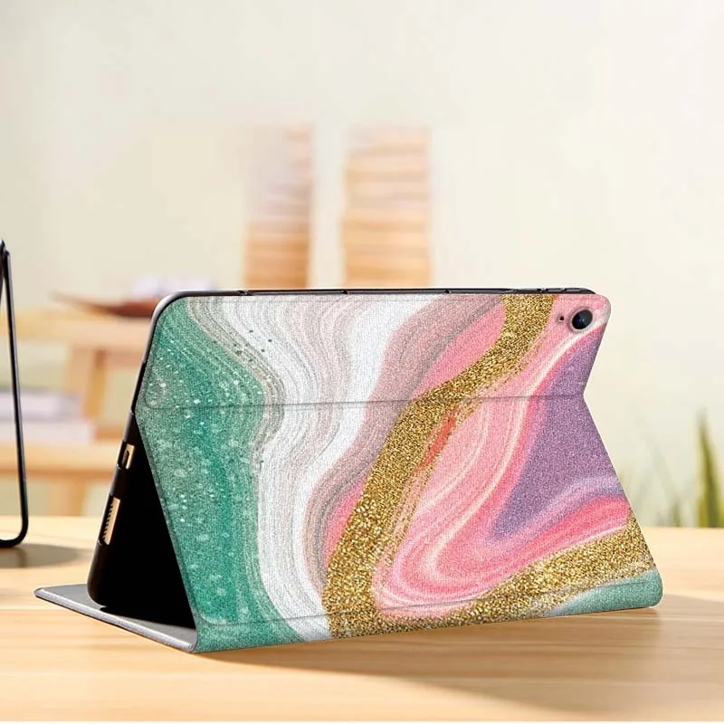 Patrón de impresión artística en color dorado para Samsung Galaxy Tab A A7 A8 A9 A11 S6 S11 10,1 10,4 10,5 pulgadas Lite Plus funda para tableta - imagen 4