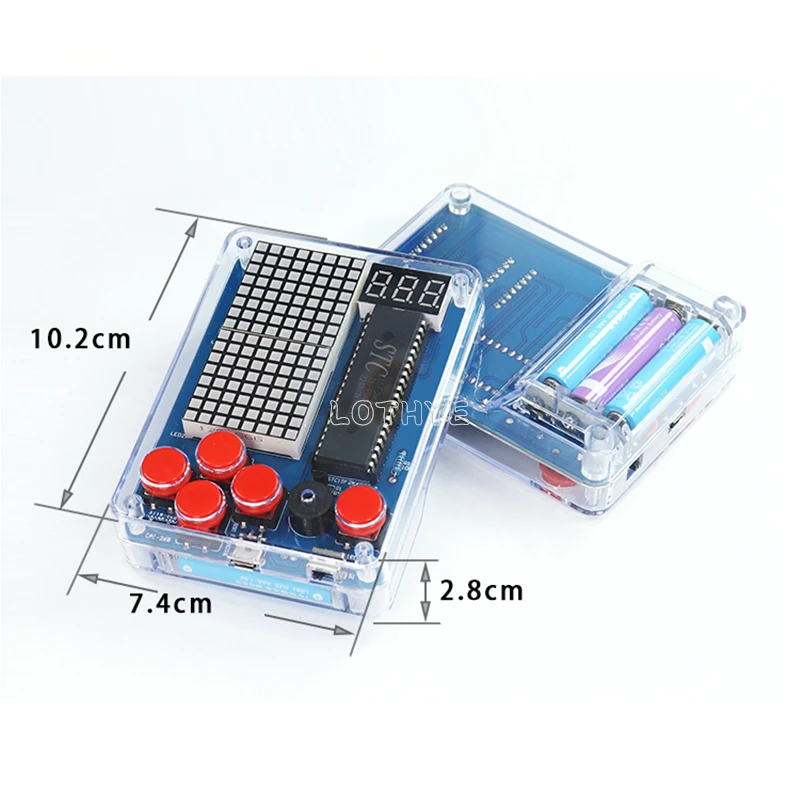 DIY Game Kit Retro Classic Electronic Production Kit Soldering Welding Tranning Set Snake Plane Racing Mini Pixel Game Console - imagen 5