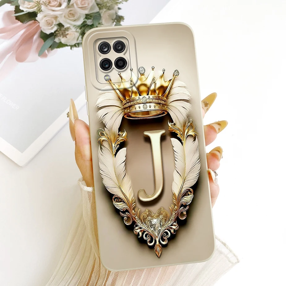Para Samsung Galaxy A22 4G funda SM-A225F Cool Crown letras cubierta suave TPU funda de teléfono para Samsung A22 A 22 42 Galaxy A42 5G Shell - imagen 2