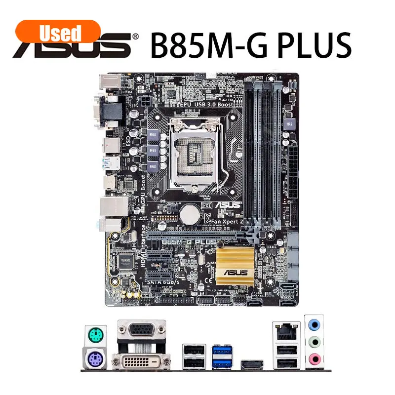 Placa base ASUS B85M-G PLUS LGA 1150 Micro ATX B85M G PLUS DDR3 para placas base de escritorio Intel B85 32GB - imagen 2