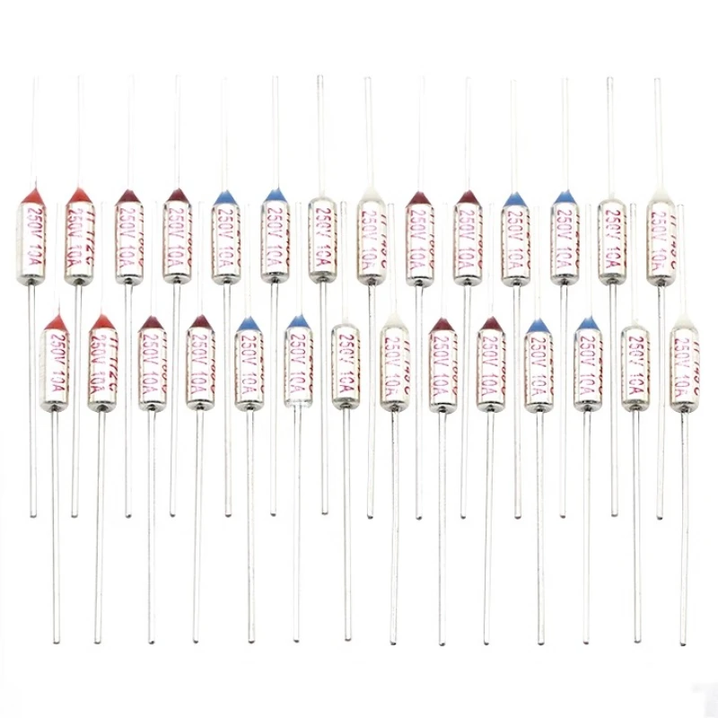 Accesorio de tubo de fusible de temperatura para olla arrocera, 5 piezas, fusible térmico TF RY 10A 250V, temperatura 72C 85C 95C 110C 115C 121C 130C 185C - imagen 2