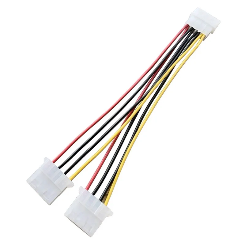 IDE 4 pines a doble 4 pines IDE Y Splitter Cable de extensión de fuente de alimentación de disco duro 18 cm - imagen 4