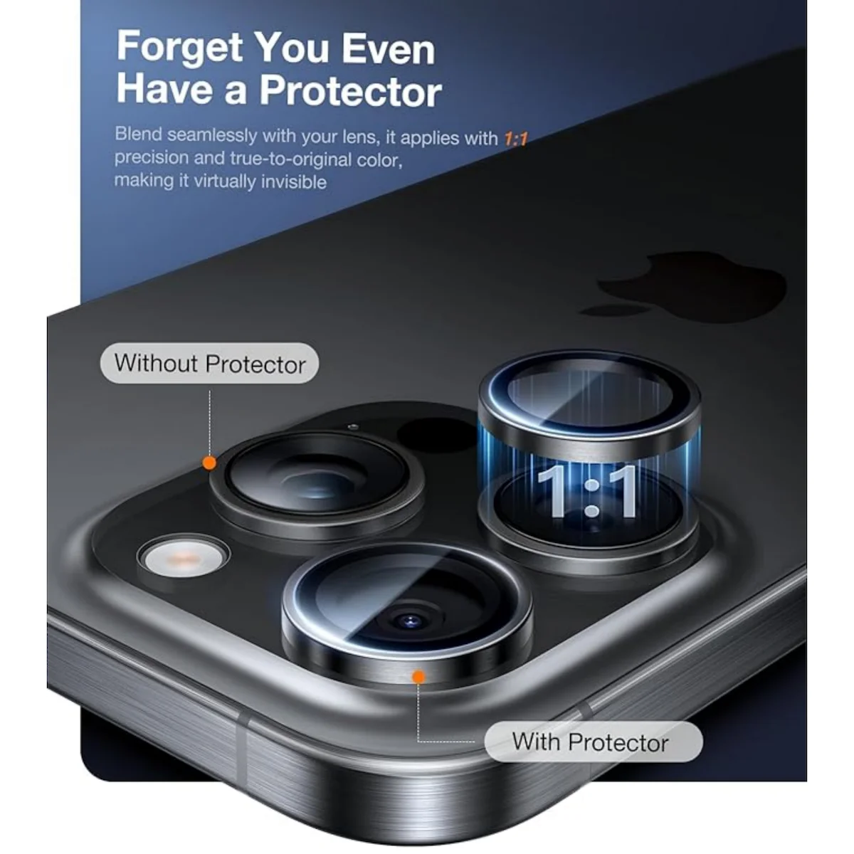 Para iPhone Air Original AR AF Anti-niebla Color cámara trasera película protectora de vidrio templado negro plata gris dorado - imagen 4