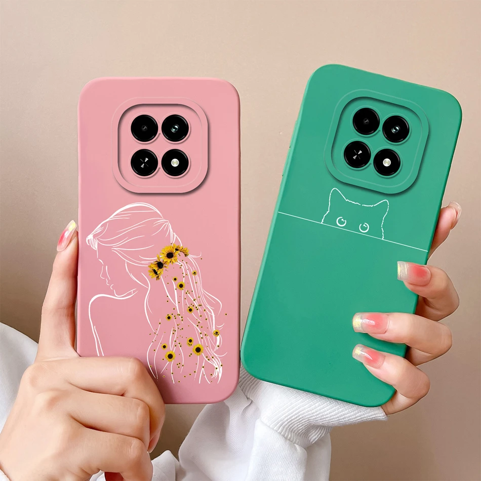 Love Heart-funda de silicona líquida para teléfono Realme, protector suave de alta calidad para cámara, para V60, V60S, Realme V 60 - imagen 2