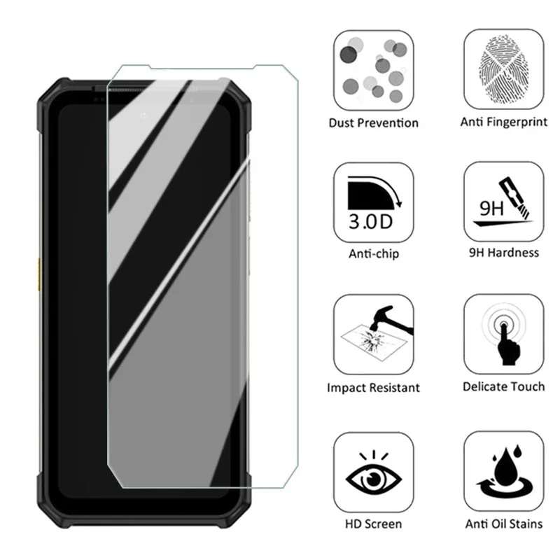 Protector de pantalla para Ulefone Armor 24, película protectora de vidrio templado para Ulefone Armor 24, 6,78" - imagen 4