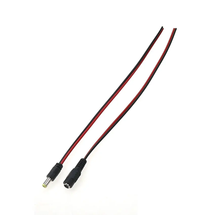 Cable de alimentación para cámara de vigilancia, conector macho y hembra para tira de luces LED de 12V, DC 5,5x2,1mm, 5050, 2835, 1 unidad - imagen 5
