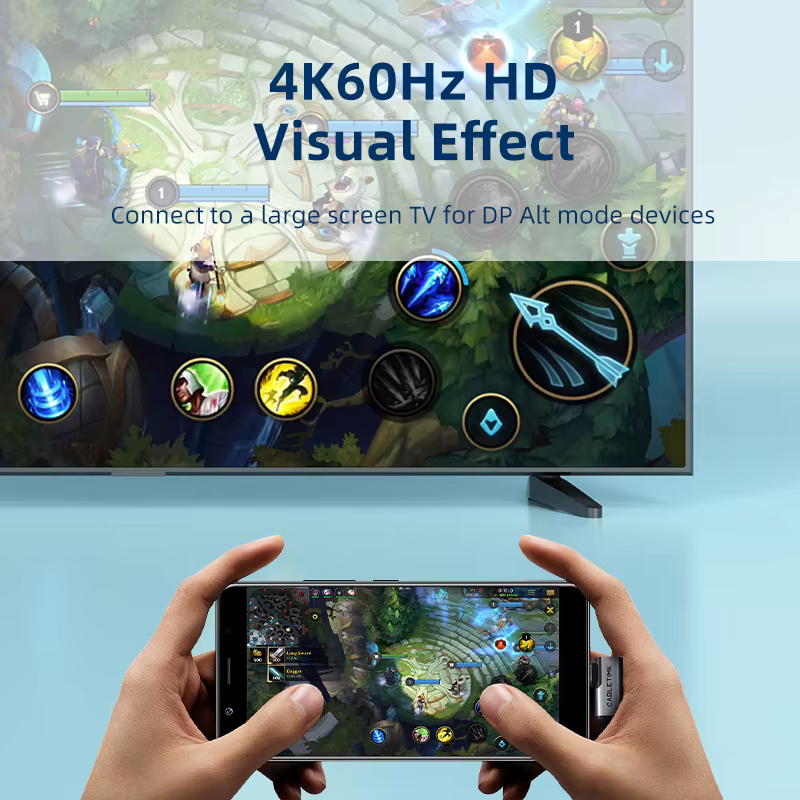 CABLETIME USB C 3,2 Gen 2 20Gbps Cable 90 grados PD 100W 4K 60Hz HDR visión 3D para portátil iPad pintura proyección C448 - imagen 3