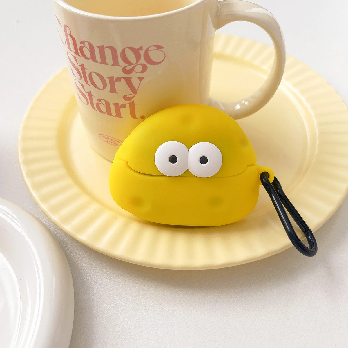 Para Samsung Galaxy Buds 3 3 Pro funda lindo queso silicona auricular funda accesorios cubierta