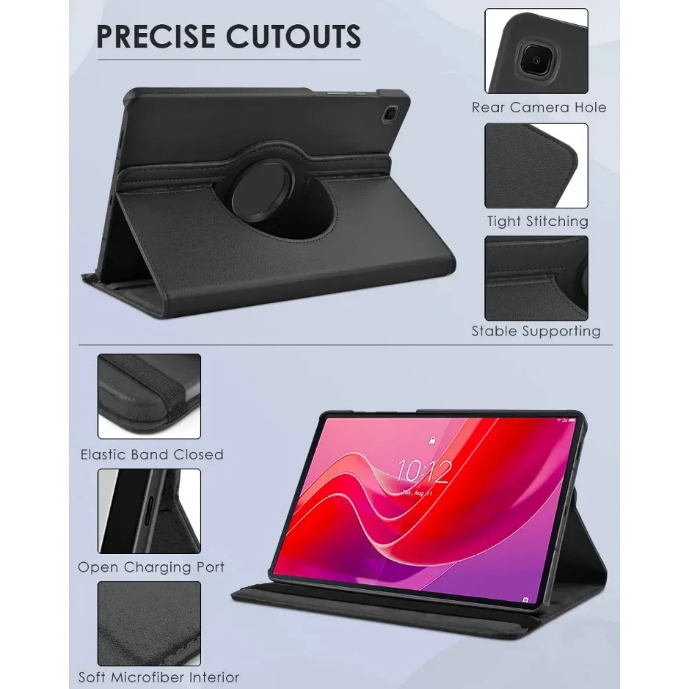 Funda para tableta Lenovo Xiaoxin Pad 2024 TB331FC Tab M11 TB330FU, carcasa con soporte giratorio de 360 °, 11 pulgadas, a prueba de golpes - imagen 5