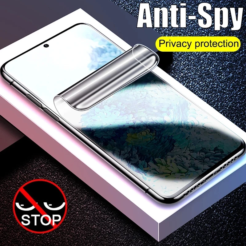 Protector de pantalla antiespía para Samsung Galaxy Note 20, S21, S22, S20, S23 5G Plus Ultra, película de hidrogel para privacidad, 3 unidades - imagen 4