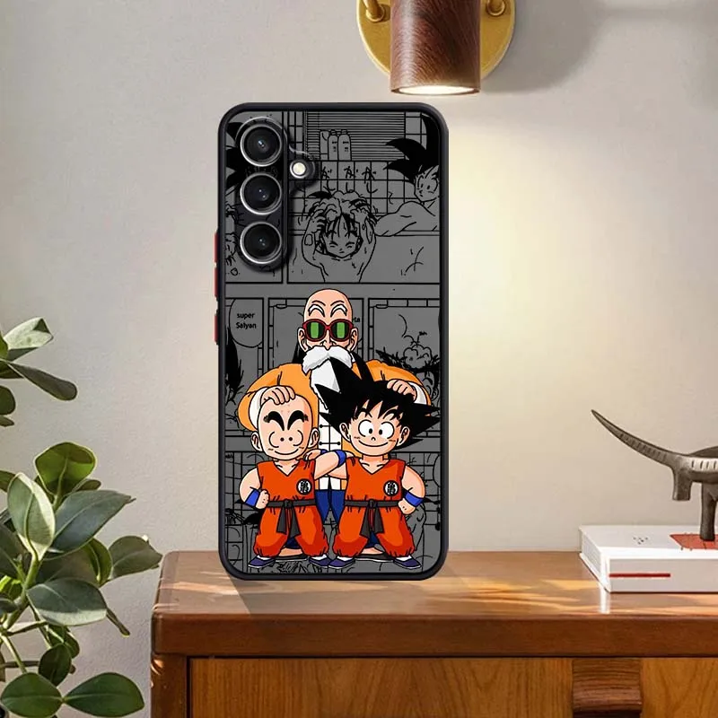 D-Dragon Ball Master Roshi para Samsung Galaxy S25 S24 S23 S22 FE Plus Ultra 5G funda de teléfono translúcida esmerilada - imagen 5
