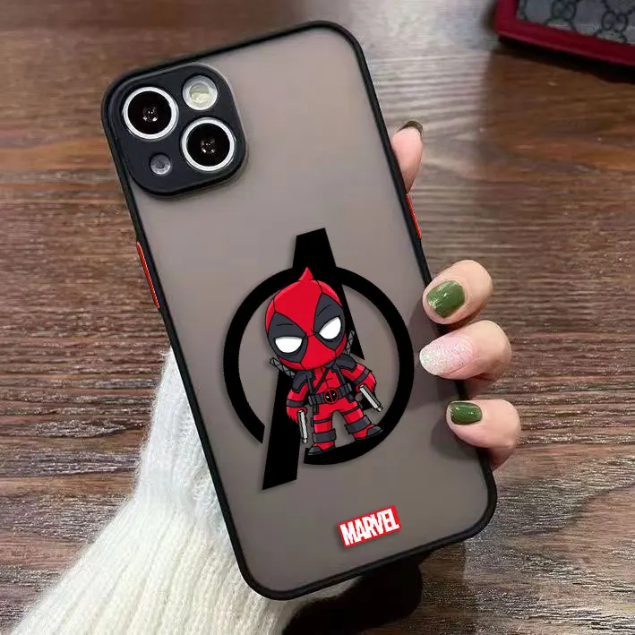 Funda de teléfono mate Marvel Deadpool para Samsung A14 A15 A16 A17 A22 A23 A25 A26 A32 A42 A50 A51 A52 A53 A55 A56 A54 A72 A73 - imagen 4