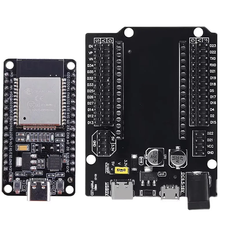 Placa de desarrollo ESP32, módulo inalámbrico WiFi Bluetooth, consumo de energía ultrabajo, doble núcleo, 30 pines, ESP32-WROOM-32S 32D ESP 32