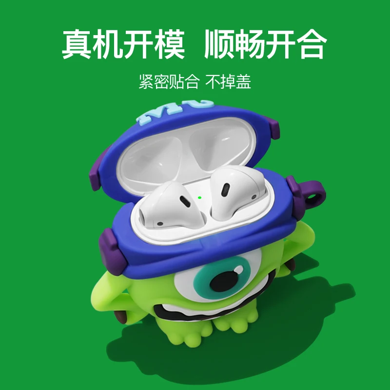 Funda de silicona para auriculares, accesorio para Airpods 1, 2, 3 Pro, Pro 2, Wear a Hat, Mike - imagen 3