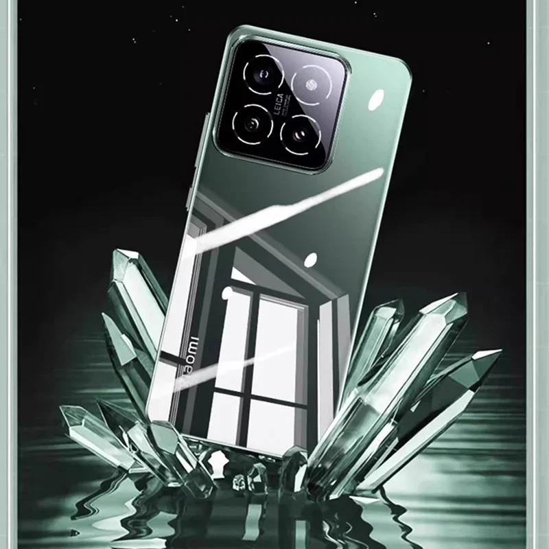 Funda blanda de silicona chapada de lujo para Xiaomi Mi 14 13 13T 12 12X 12T 11 11T Pro Lite 5g carcasa transparente ultrafina - imagen 2