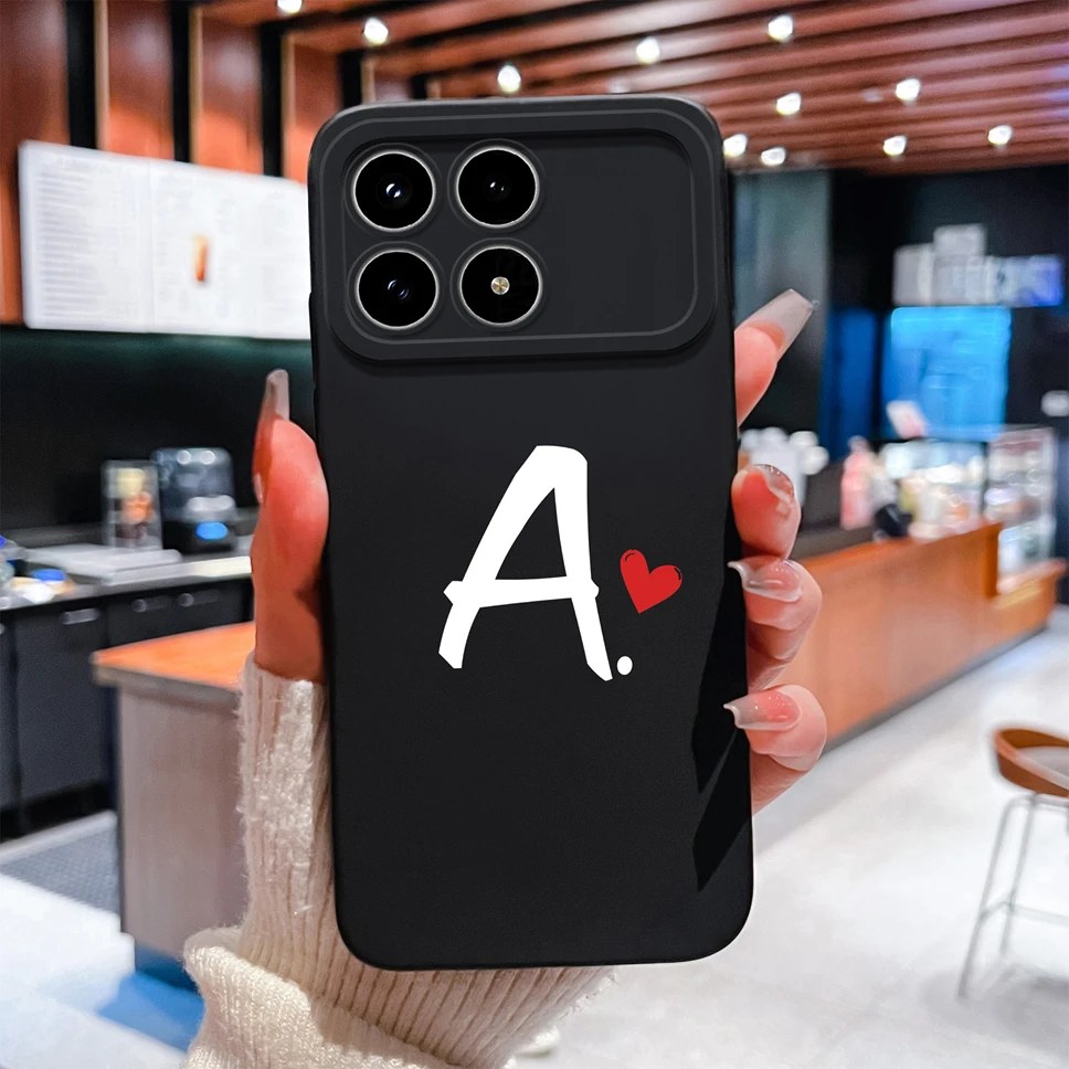 Para Xiaomi Redmi K90 K90 Pro Max Funda de teléfono amor corazón letras Cámara protección suave cubierta de silicona líquida para Redmi K 90 Funda - imagen 3