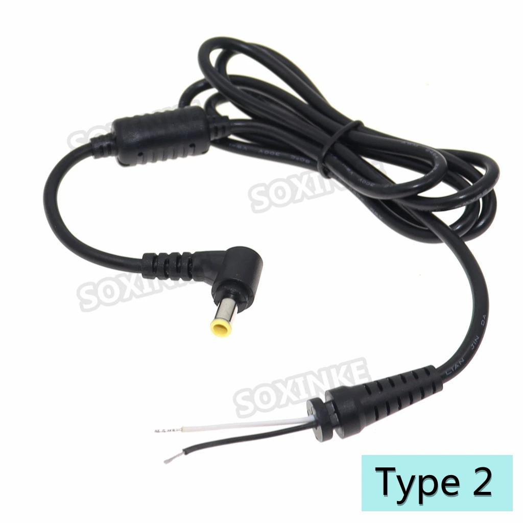 DC 5,5x3,0mm 5,5*3,0mm Cable de alimentación para portátil Cable conector de clavija de punta Jack de CC para cargador adaptador de corriente Samsung 1,2 m - imagen 4
