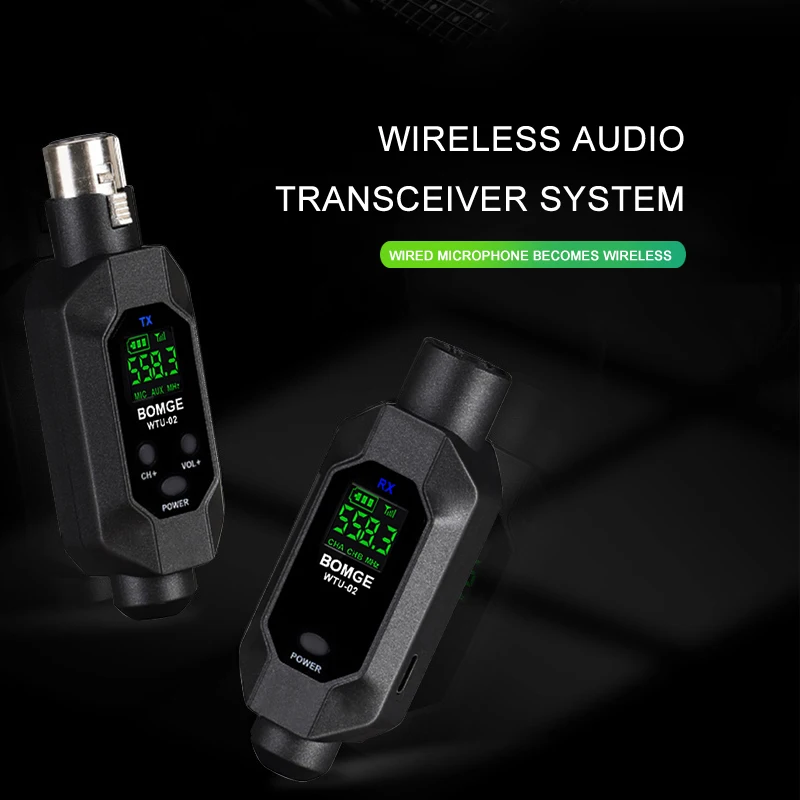 Micrófono inalámbrico para guitarra, transmisor y receptor, sistema inalámbrico XLR enchufable para BETA58, micrófono dinámico, mezclador de Audio, graves y karaoke - imagen 4