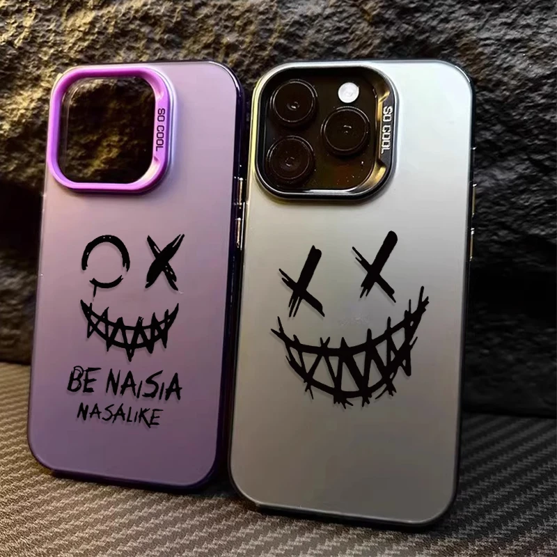 Funda de PC con estampado de diablo sonriente para Samsung Galaxy A35 A34 A13 A23 A32 A55 A25 A15 A05 A05S 5G A54 A24 A14 A53 A33 A52 A52S - imagen 2