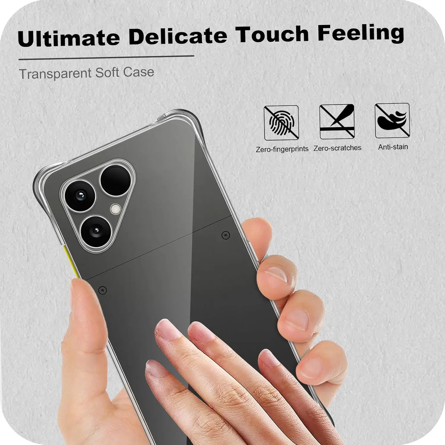 Vidrio 3 en 1 + cubierta de silicona para Fairphone 6 Carcasa de silicona para Fairphone 6 Protector de pantalla de vidrio templado - imagen 4