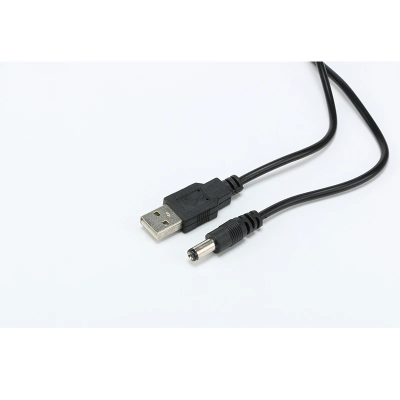 Cable de alimentación USB 2,0 a DC 5,5 V, 5,5mm X 2,1mm, 0,8 M, compatible con cargador de 5V, Cable conector para lámpara de mesa, tableta, MP3 y MP4 - imagen 3