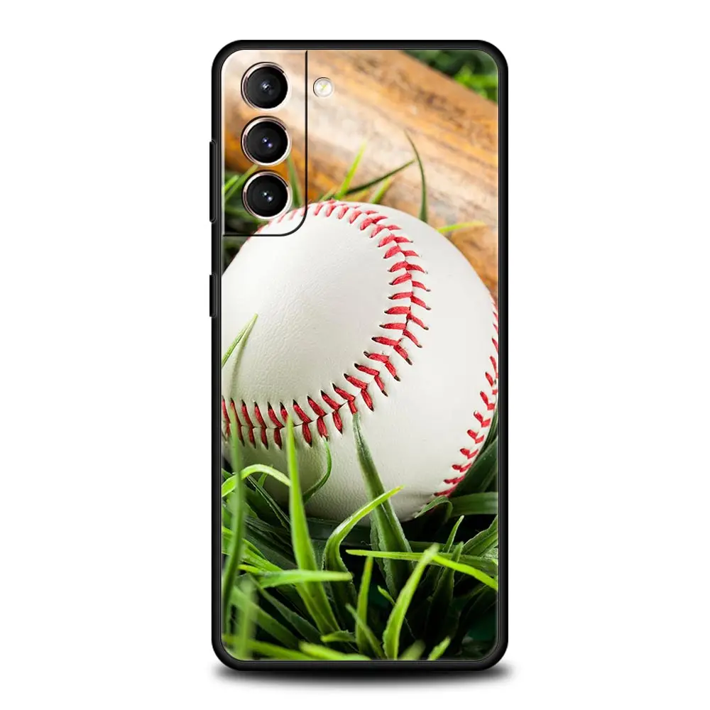 Funda de teléfono de béisbol para Samsung Galaxy S24 S23 S22 S20 Ultra S21 FE 5G S10 S9 Plus S10E S8 funda de silicona suave - imagen 3