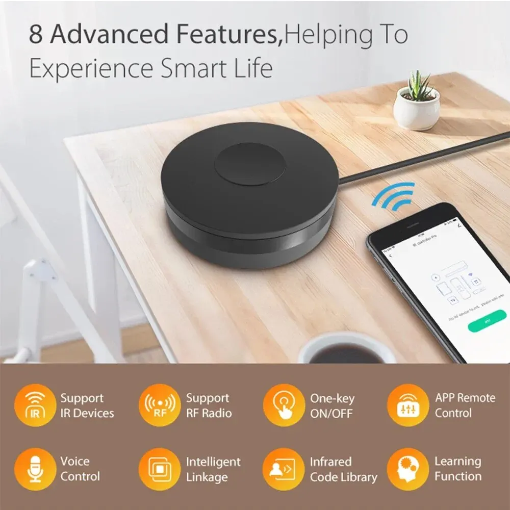 Tuya Wifi inteligente RF IR Control remoto hogar inteligente para aire acondicionado TODOS los televisores LG TV compatible con Alexa Google Home - imagen 3