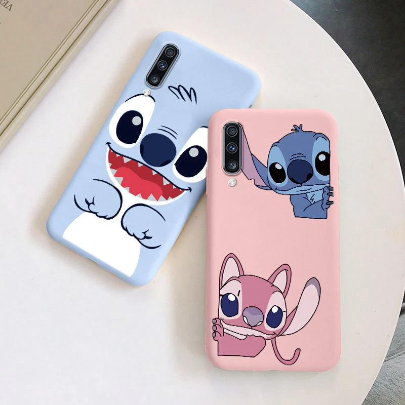 For Samsung Galaxy A70 A50 A50S A30S Camera Protect Soft Cover Silicone Cute Cartoon Lilo Stitch Case Funda For Samsung A 50 Bag - imagen 2