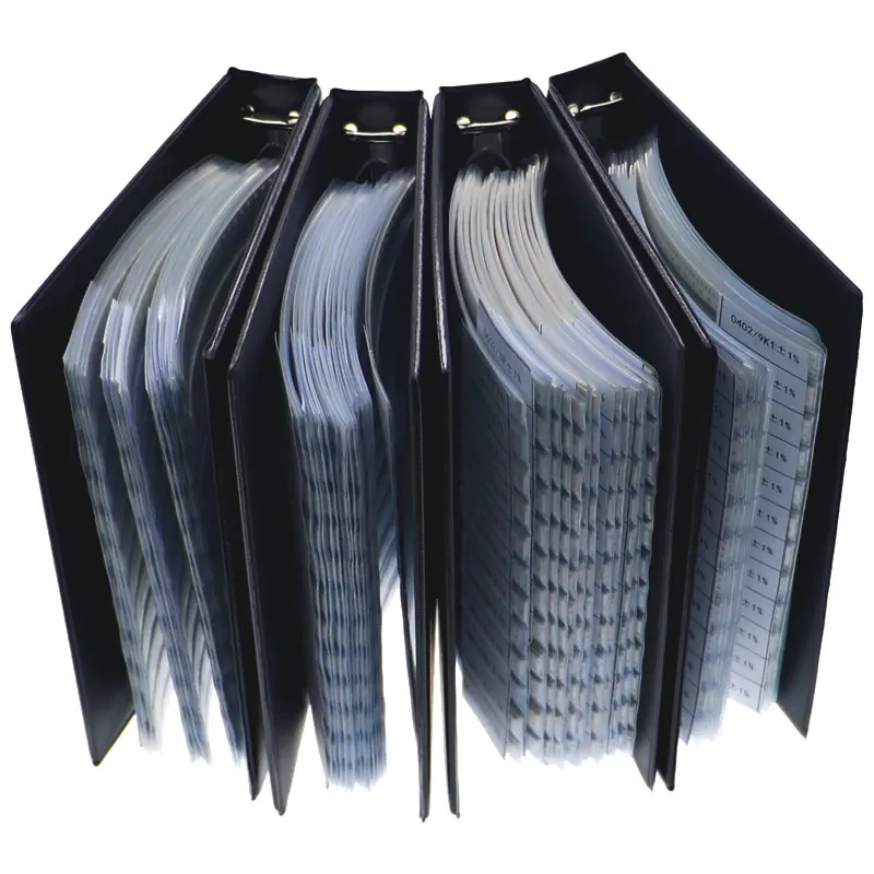 0402 0603 0805 1206 2512 serie 0Ω~10MΩ Kit surtido de libros de muestras de resistencias SMD - imagen 3